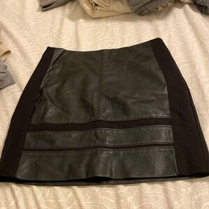 White House Black Market Leather Skirt. Size 0P